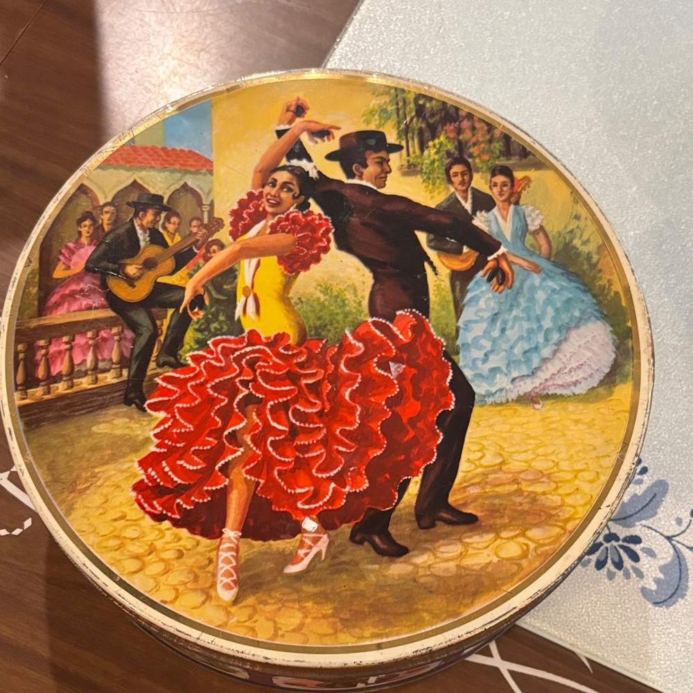 Colorful Flamenco Dance Tin Box
